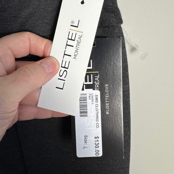 Lisette L Montreal Womens NEW Pull-On Slim Leg Casual Dress Pant Charcoal Gray 6 - Picture 3 of 13